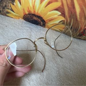 Antique Art Deco - Artcraft 1/10 12k Gold Filled Wire Rimmed Glasses